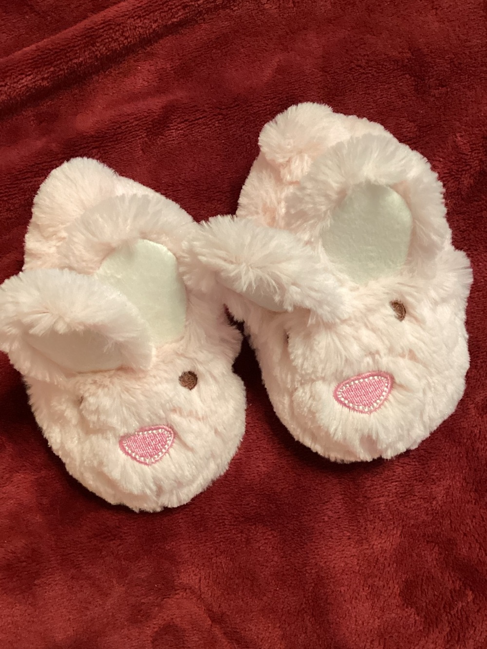 Baby Fuzzy Bunny Slippers